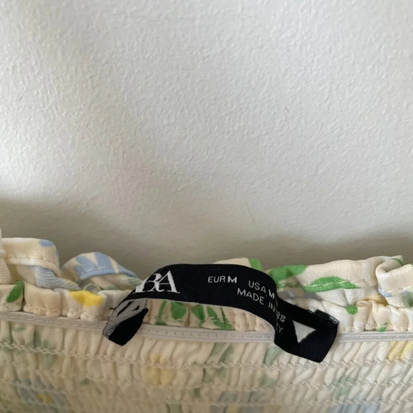 Zara Satin Effect Floral  Mini Dress Size Medium - Picture 7 of 10